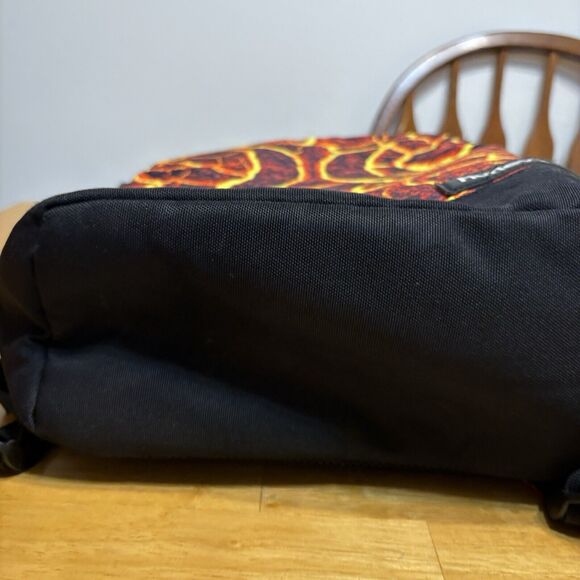 Hurley Backpack Bag Lava Fire Kids Adult Large 17"x11"x5" School Book‎ Tote - Picture 6 of 11